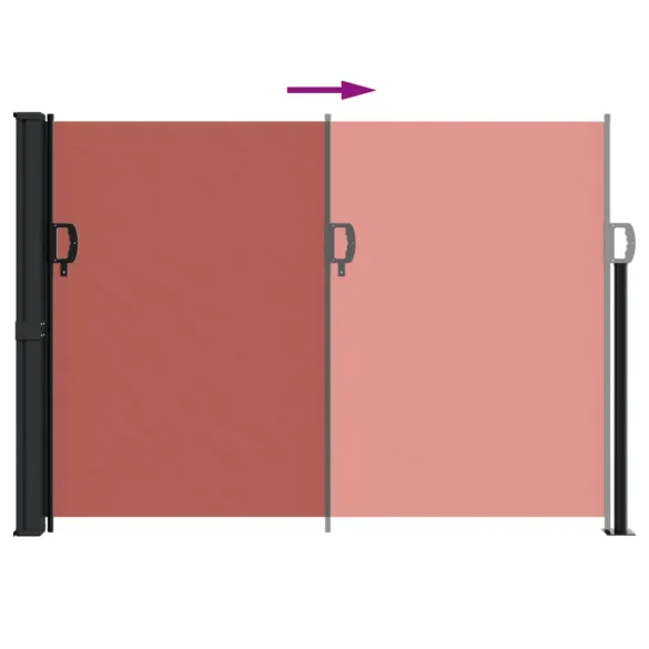 Copertină Laterală Retractabilă Teracotă 140x300 cm | Livrare Gratuită