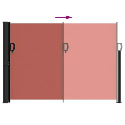 Copertină Laterală Retractabilă Teracotă 140x300 cm | Livrare Gratuită