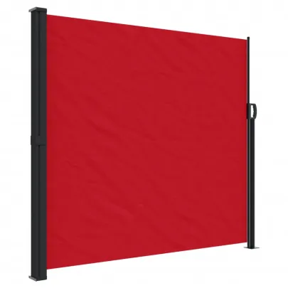 Copertină Laterală Retractabilă Roșie - 180x300 cm | Livrare Gratuită