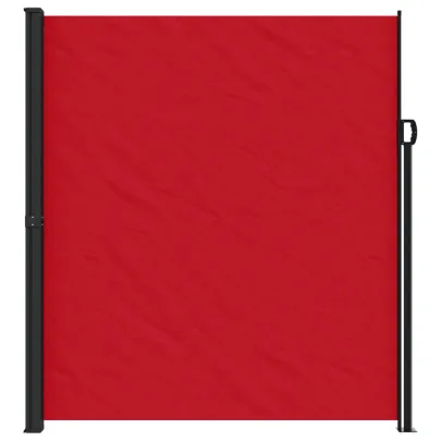 Copertină Laterală Retractabilă Roșu - 220x500 cm