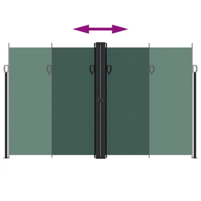 Copertină Laterală Retractabilă Verde - 200x600 cm