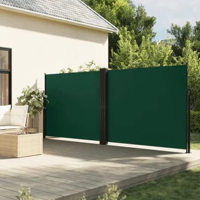 Copertină Laterală Retractabilă Verde - 180x1000 cm