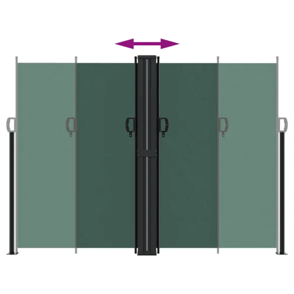 Copertină Laterală Retractabilă Verde - 180x1000 cm