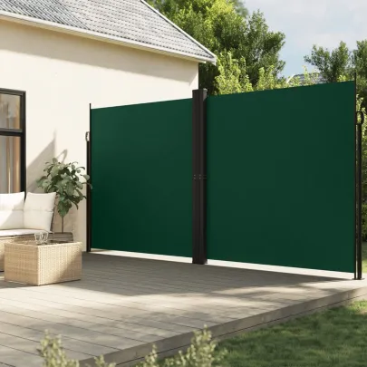 Copertină Laterală Retractabilă Verde - 200x1200 cm