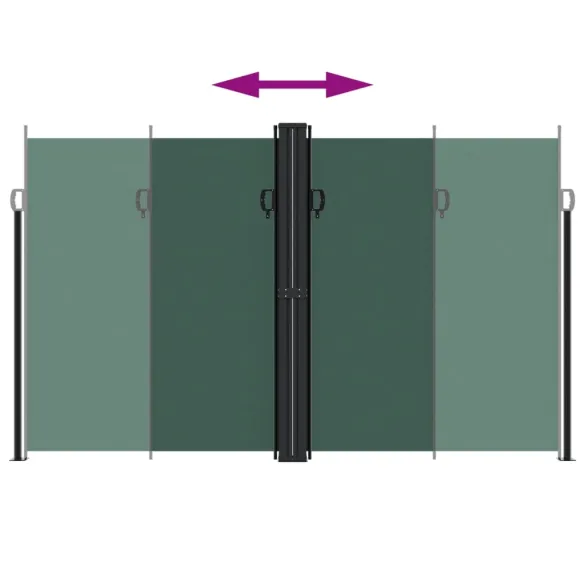 Copertină Laterală Retractabilă Verde - 200x1200 cm