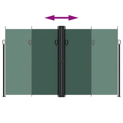 Copertină Laterală Retractabilă Verde - 200x1200 cm