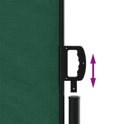 Copertină Laterală Retractabilă Verde - 200x1200 cm