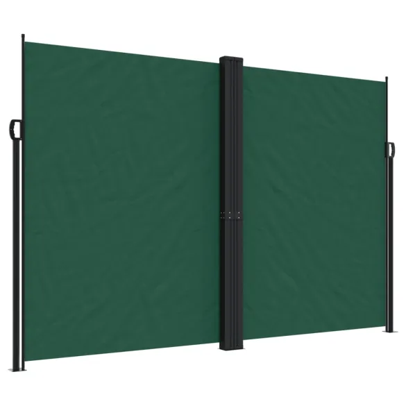Copertină Laterală Retractabilă Verde - Protecție UV și Intimitate