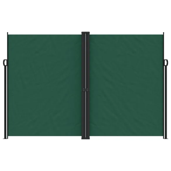 Copertină Laterală Retractabilă Verde - Protecție UV și Intimitate