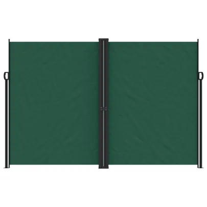 Copertină Laterală Retractabilă Verde - Protecție UV și Intimitate
