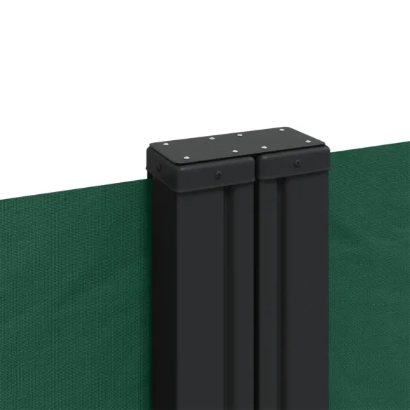 Copertină Laterală Retractabilă Verde - Protecție UV și Intimitate