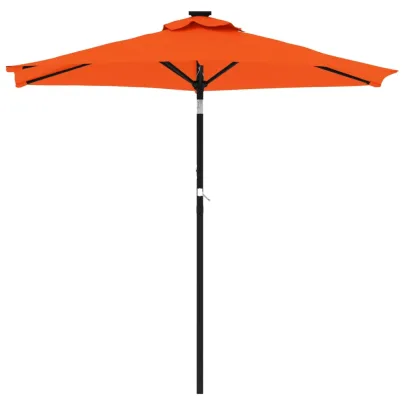 Umbrelă Soare Grădină Oțel Teracotă - Livrare Gratuită