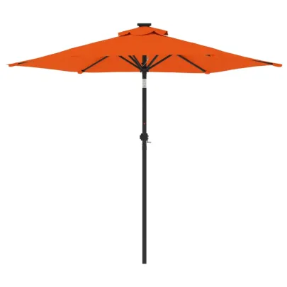 Umbrelă Soare Grădină Oțel Teracotă - Livrare Gratuită