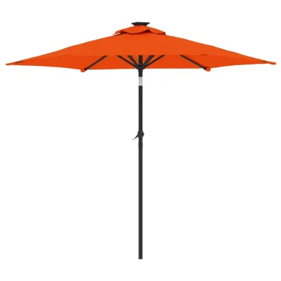 Umbrelă Soare Grădină Oțel Teracotă - Livrare Gratuită