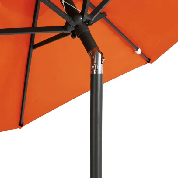 Umbrelă Soare Grădină Oțel Teracotă - Livrare Gratuită