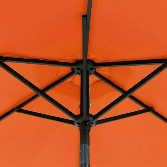 Umbrelă Soare Grădină Oțel Teracotă - Livrare Gratuită