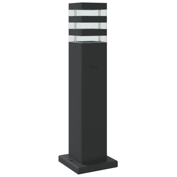 Lămpi Podea Exterior cu Senzor Mișcare - 3 bucăți - Negru