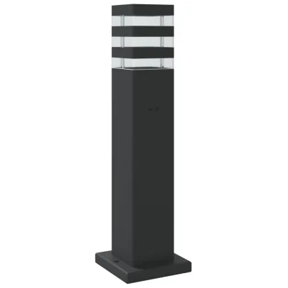 Lămpi Podea Exterior cu Senzor Mișcare - 3 bucăți - Negru