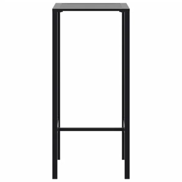 Masă de Bar Negru - Oțel - 50x50x110 cm - Livrare Gratuită