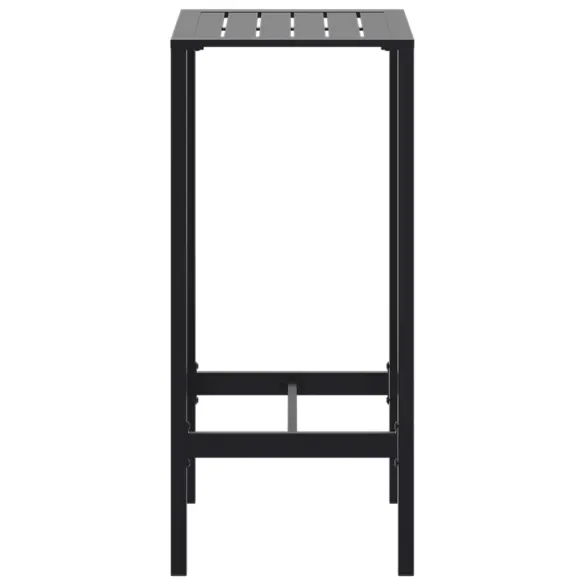 Masă de Bar Negru - Oțel - 50x50x110 cm - Livrare Gratuită