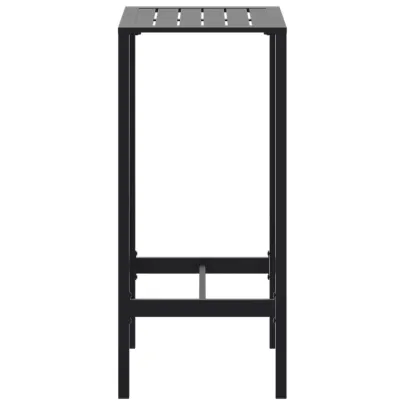 Masă de Bar Negru - Oțel - 50x50x110 cm - Livrare Gratuită