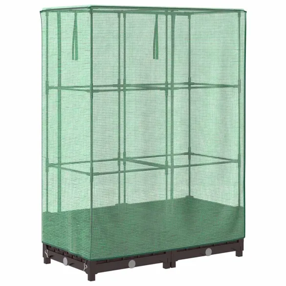 Strat Înălțat cu Seră Ratan - Protecție Plantă