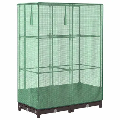 Strat Înălțat cu Seră Ratan - Protecție Plantă