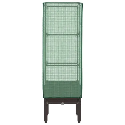 Strat Înălțat cu Seră Ratan pentru Grădinărit | Livrare Gratuită