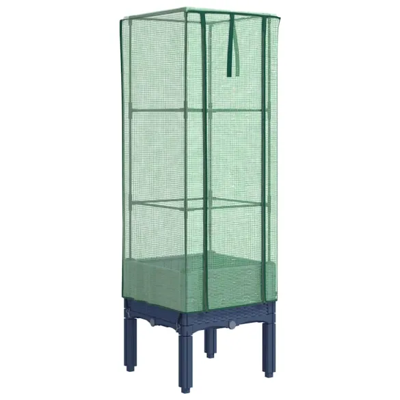 Strat Înălțat cu Seră Ratan - Protectie Plante