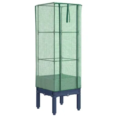 Strat Înălțat cu Seră Ratan - Protectie Plante