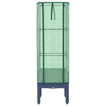 Strat Înălțat cu Seră Ratan - Protectie Plante