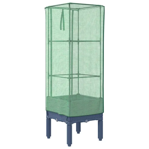 Strat Înălțat cu Seră Ratan - Protectie Plante