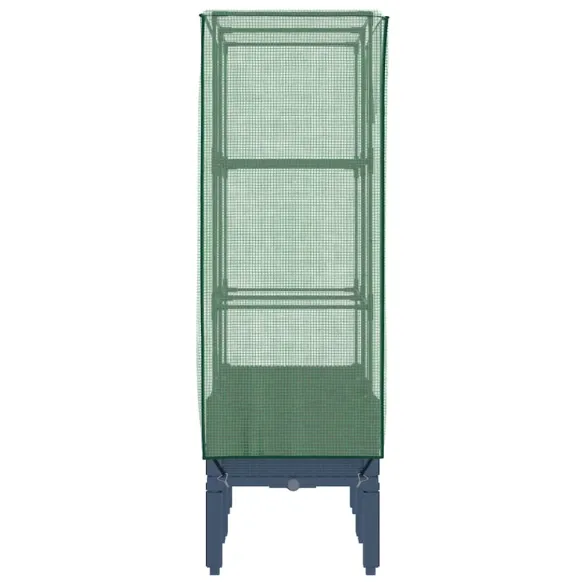 Strat înălțat cu Seră Ratan - Protecție Plante | Livrare Gratuită