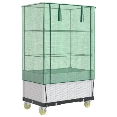 Strat Înălțat cu Roți și Husă Protectie - 80x50cm