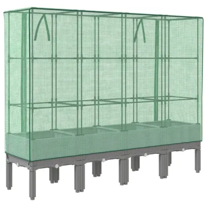 Strat Înălțat cu Seră Ratan - Protecție Plantă