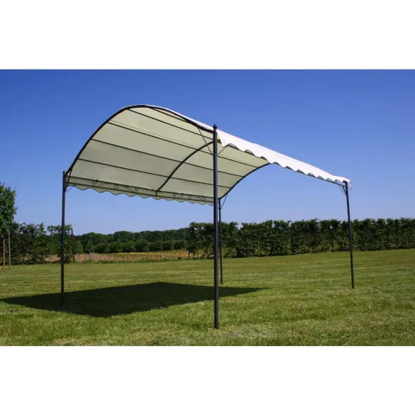Foișor Alb Crem 4x3m - Protecție Solară și Ploaie