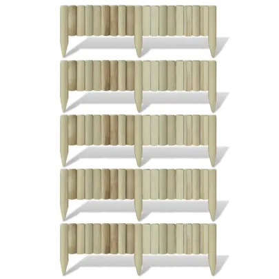 Borduri din bușteni pentru gazon - Lemn natural - Livrare gratuită