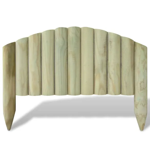 Panouri bușteni gazon | Bordură lemn natural | Livrare gratuită