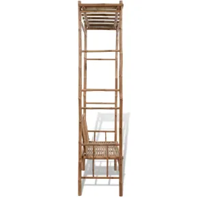 Bancă Grădină cu Pergolă Bambus - Livrare Gratuită 2