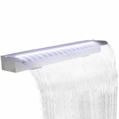 Fântână Piscină LED 150 cm Oțel Inoxidabil | Livrare Gratuită