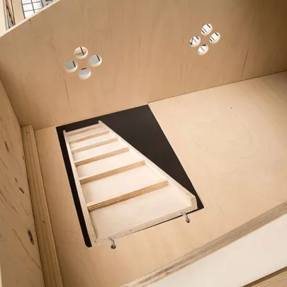 Cușcă Iepuri Arena 100 Plus - Lemn și Oțel | Livrare Gratuită