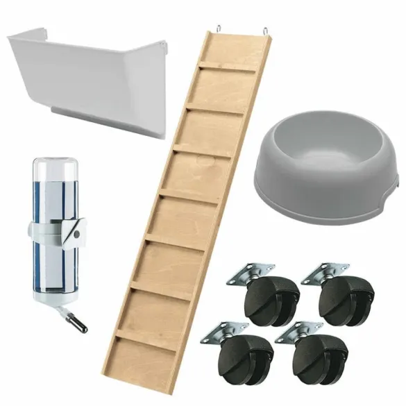 Cușcă Iepuri Arena 100 Plus - Lemn și Oțel | Livrare Gratuită