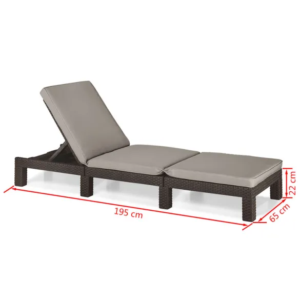 Șezlong Daytona cu Pernă - Comfortabil și Rezistent