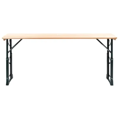 Masă Pliabilă pentru Bere - Lemn de Pin, 169x50 cm | Livrare Gratuită