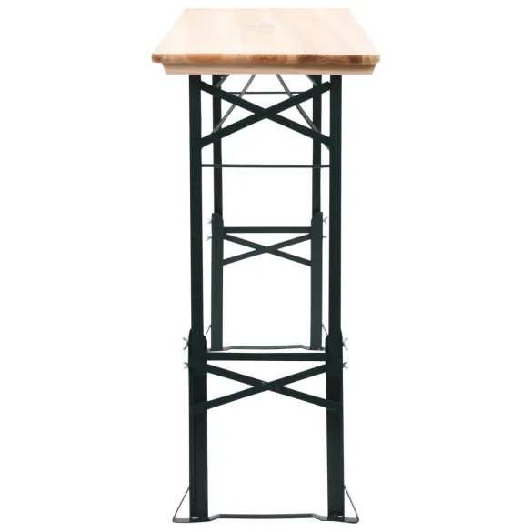 Masă Pliabilă pentru Bere - Lemn de Pin, 169x50 cm | Livrare Gratuită