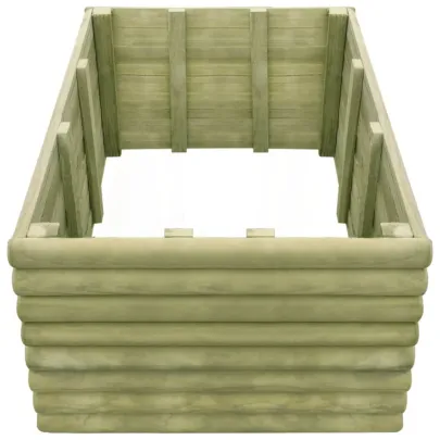 Strat Înălțat Grădină Lemn Pin 106x106x48 cm | Livrare Gratuită