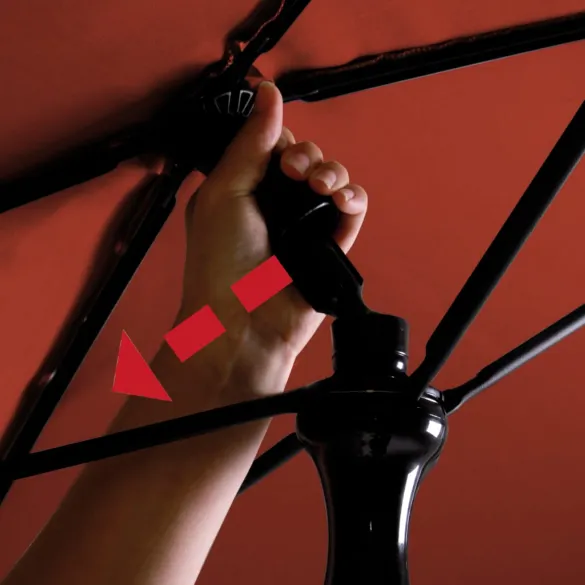 Umbrelă Grădină Patmos Luxe 210x140 cm - Cărămiziu