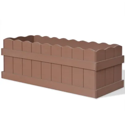 Strat Înălțat Grădină WPC Maro - 70x25x25 cm