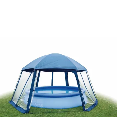 Cupolă Piscină Albastră - Protecție și Încălzire