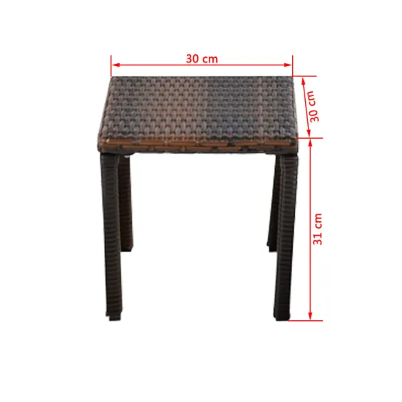Set Șezlonguri cu Masă Ratan Maro - Comfort și Stil